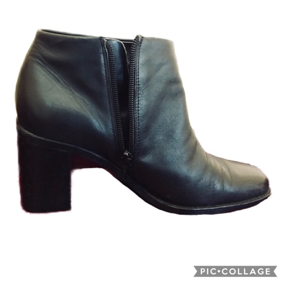 Westies Platform LEATHER Zip Fitted-Ankle Boots 8M - Picture 2 of 8